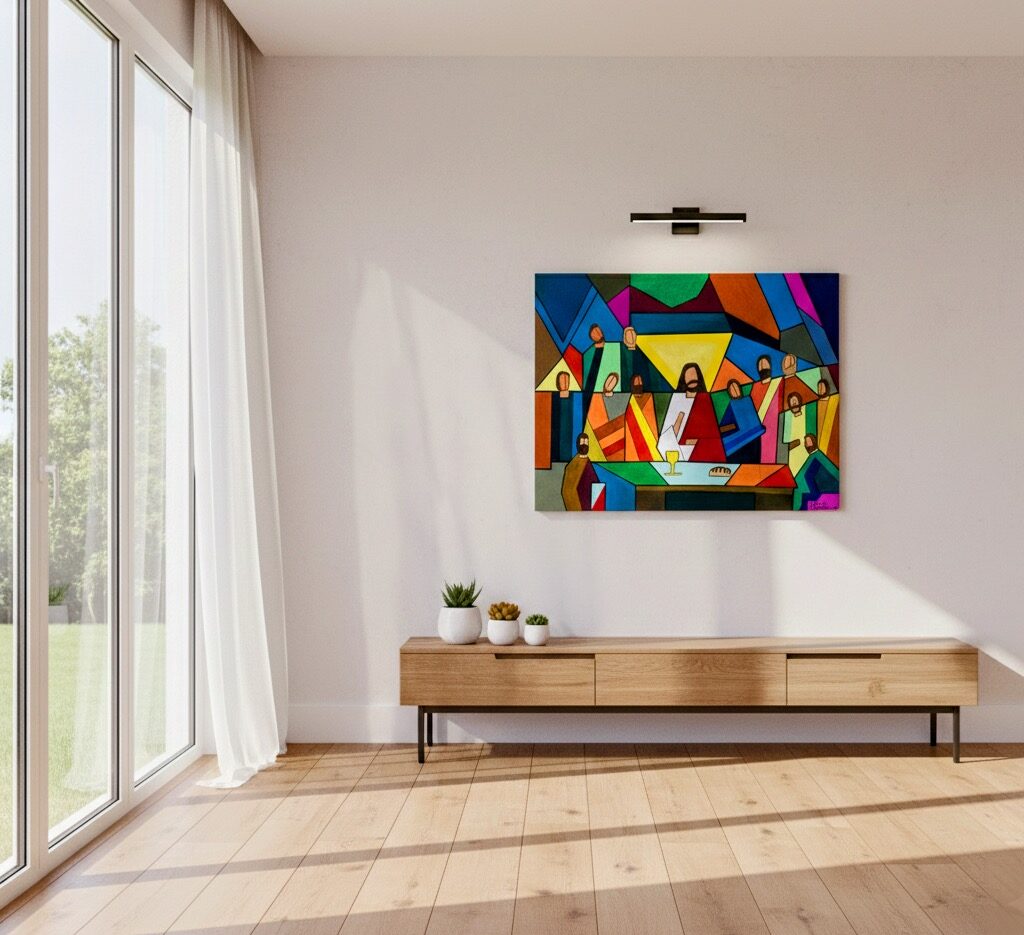 Acrylic Jesus painting