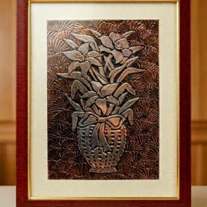 Flower Hibiscus Foil Embossed work